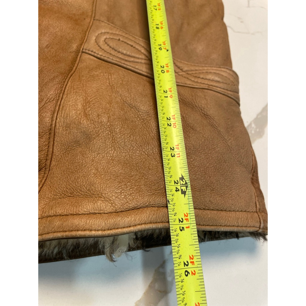 Vintage Penny Lane Sheep Skin Leather Shearling Jacket M Fur lined Boho Retro - Picture 11 of 11